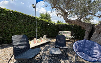 Villa Simona: Balkon / terras / patio, Herfst, Lente, Tuin, Zomer