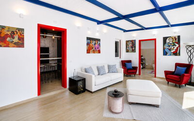 Villa Didymos: Herfst, Lente, Woonkamer, Zomer