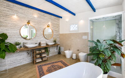 Villa Didymos: Badkamer, Herfst, Lente, Zomer