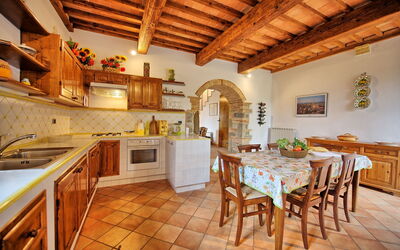 Villa Grimaldi: Cucina, Sala da pranzo