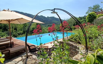 Villa Renè: Piscina, Vista Panoramica