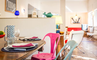 Villa Modiano: Salle à manger, Salon