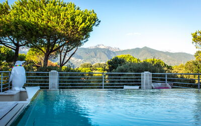 Villa Modiano: bassin, Extérieur