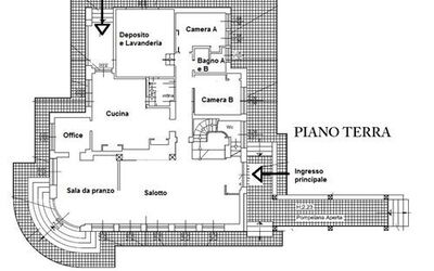 Villa Modiano: Planimétrie