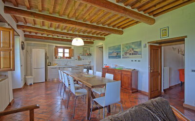 Villa Greta: Cucina, Sala da pranzo