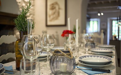 Villa Bagnolo: Dining room detail