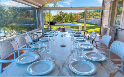 Villa Judy: Balcone / Terrazza / Patio, Sala da pranzo