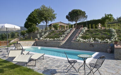 Villa Bentivoglio: Swimming pool and outdoor view