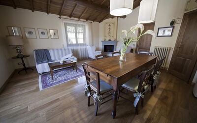 Villa Bentivoglio: Dining room and living room