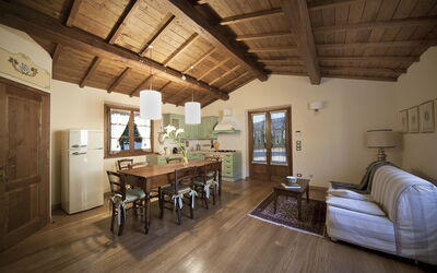 Villa Bentivoglio: Living room and dining room