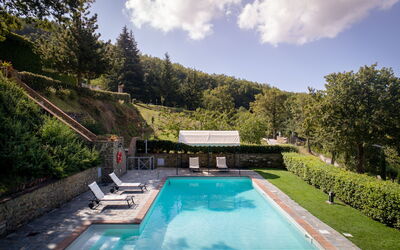 Villa Apollo: Swimming pool and outdoor view