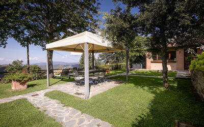 Villa Apollo: Veranda and garden
