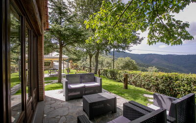 Villa Apollo: Veranda and panoramic view